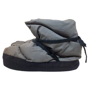 REI Small Down Slippers Camping Booties Gray